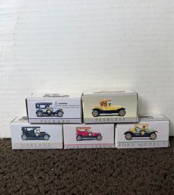 Vintage Reader's Digest Die Cast Car Set - 5 Cars w Boxes 1989
