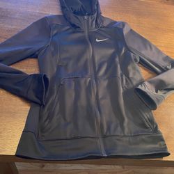 Nike Dri-Fit black So men’s Medium M Full front zip up Hoodie 