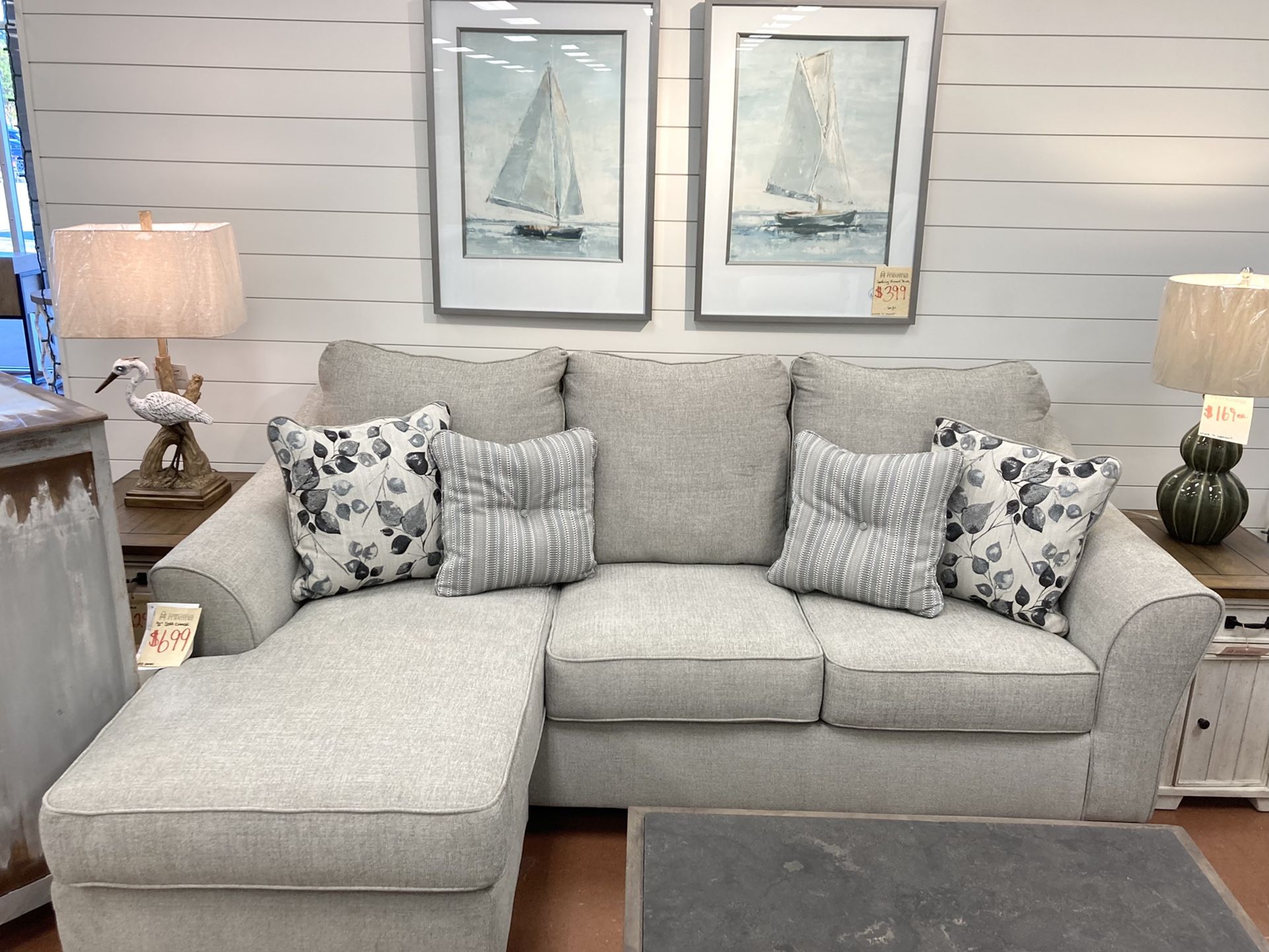 New 92” Sofa Chaise — IN STOCK