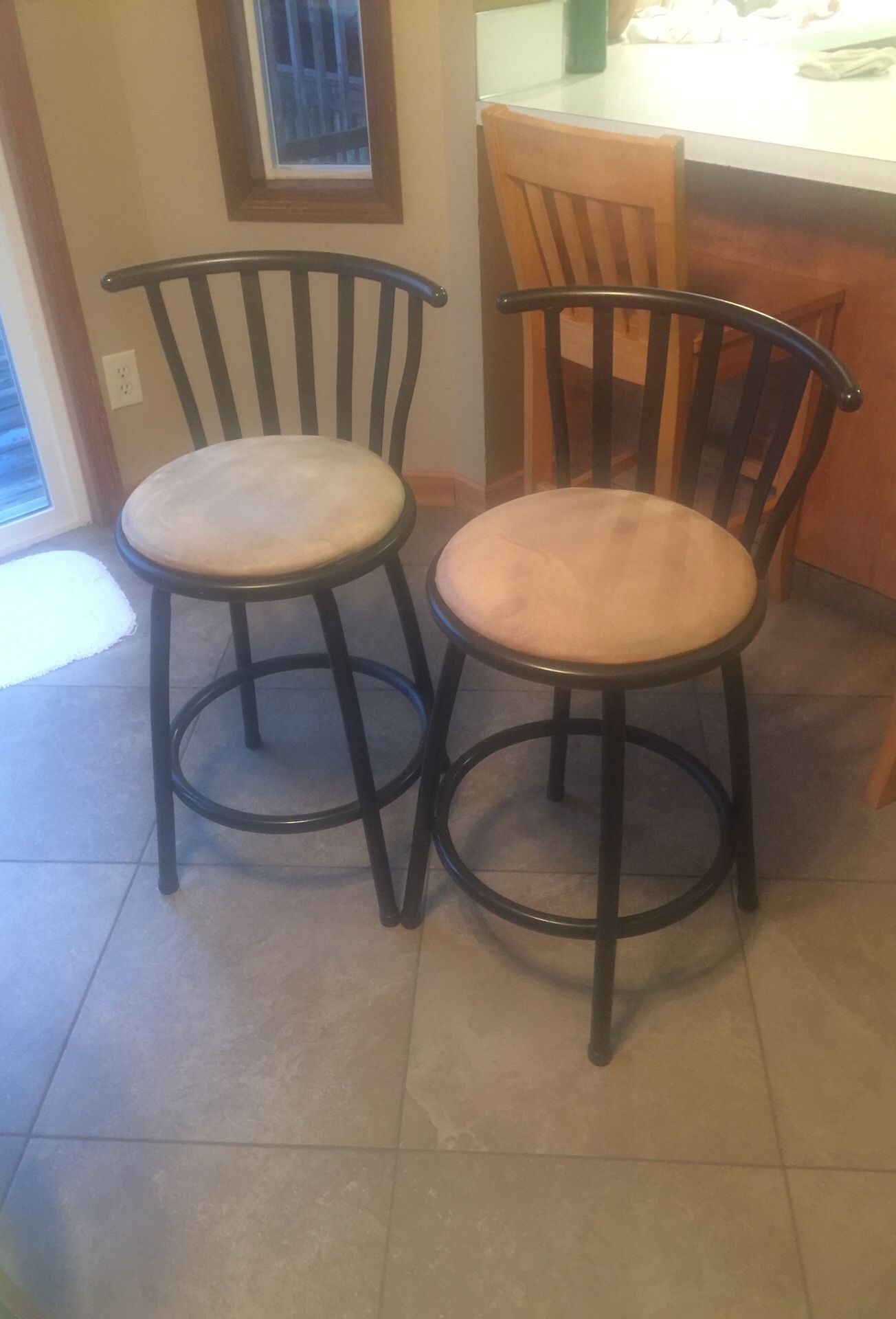 Metal barstools