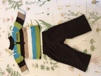 Carter’s 2 pc Set Fleece Set Pullover Sweatshirt and Pants Baby NEW 3 M