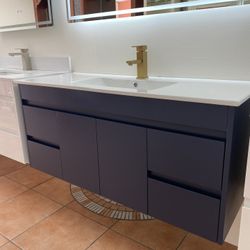 END OF YEAR SALE ~ Modern Floating Bathroom Vanity - 48 inches