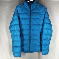 REI Co-op Stratocloud Down Jacket Women's Teal Blue Pertex Quantum Primaloft Size Medium