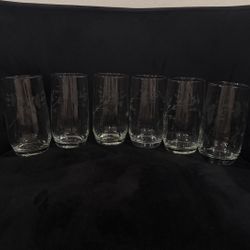 Princess House Vintage Heritage Collection Flat Tumblers Set Of 6 