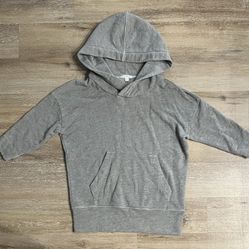 Standard James Perse Women’s Size 1 Hoodie Sweatshirt Grey Pullover Oversized 