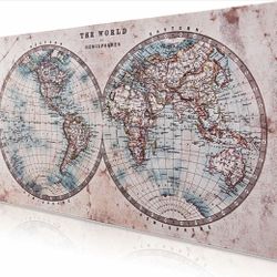 World Map Gaming Pad Computer Keyboard Mat