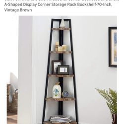 5 Shelf Industrial Corner Storage Rack - Like New Condition