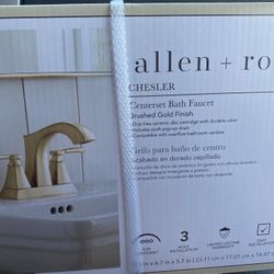 Allen Roth - Gold Finish Faucet Bathroom 