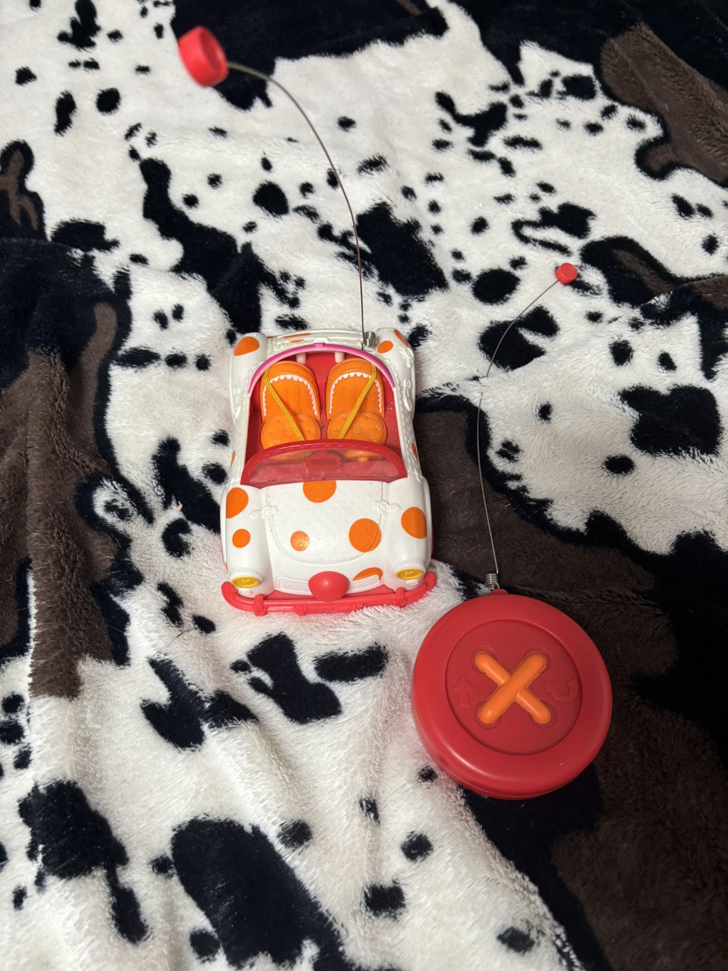 White and Orange Lalaloopsie Car