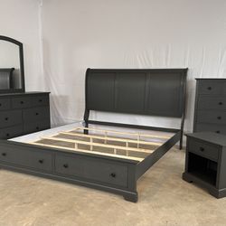 5pc Grey Bedroom Set - BRAND NEW