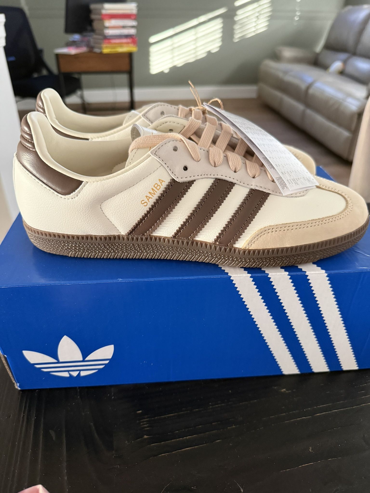 adidas Samba OG Off White Earth Strata Gum (Women's)