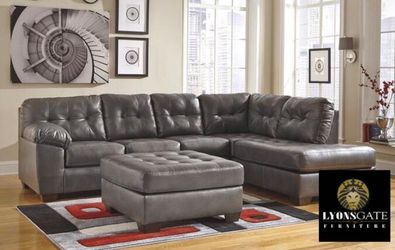 New Grey Sectional! Couch and Loveseat set sofa saves here