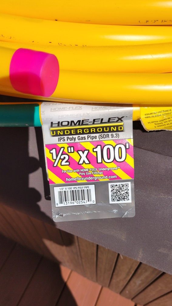 1/2" Poly Gas Line
