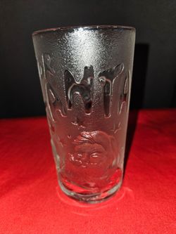 Vintage Princess House Santa Glass