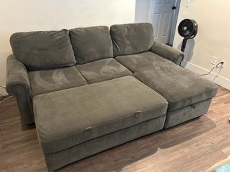 Gray Sectional pull out Sofa