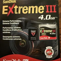 SanDisk Extreme III 4.0GB Compact Flash Card