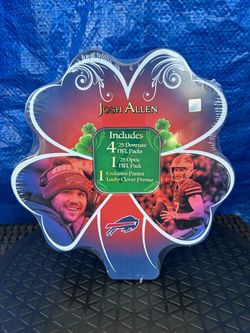 Josh Allen Panini Lucky Clover NFL Card Tin