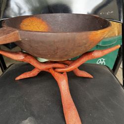 Handmade African Wooden Decor Set – Carved Coasters, Bowls, Figurines, Tribal Art 