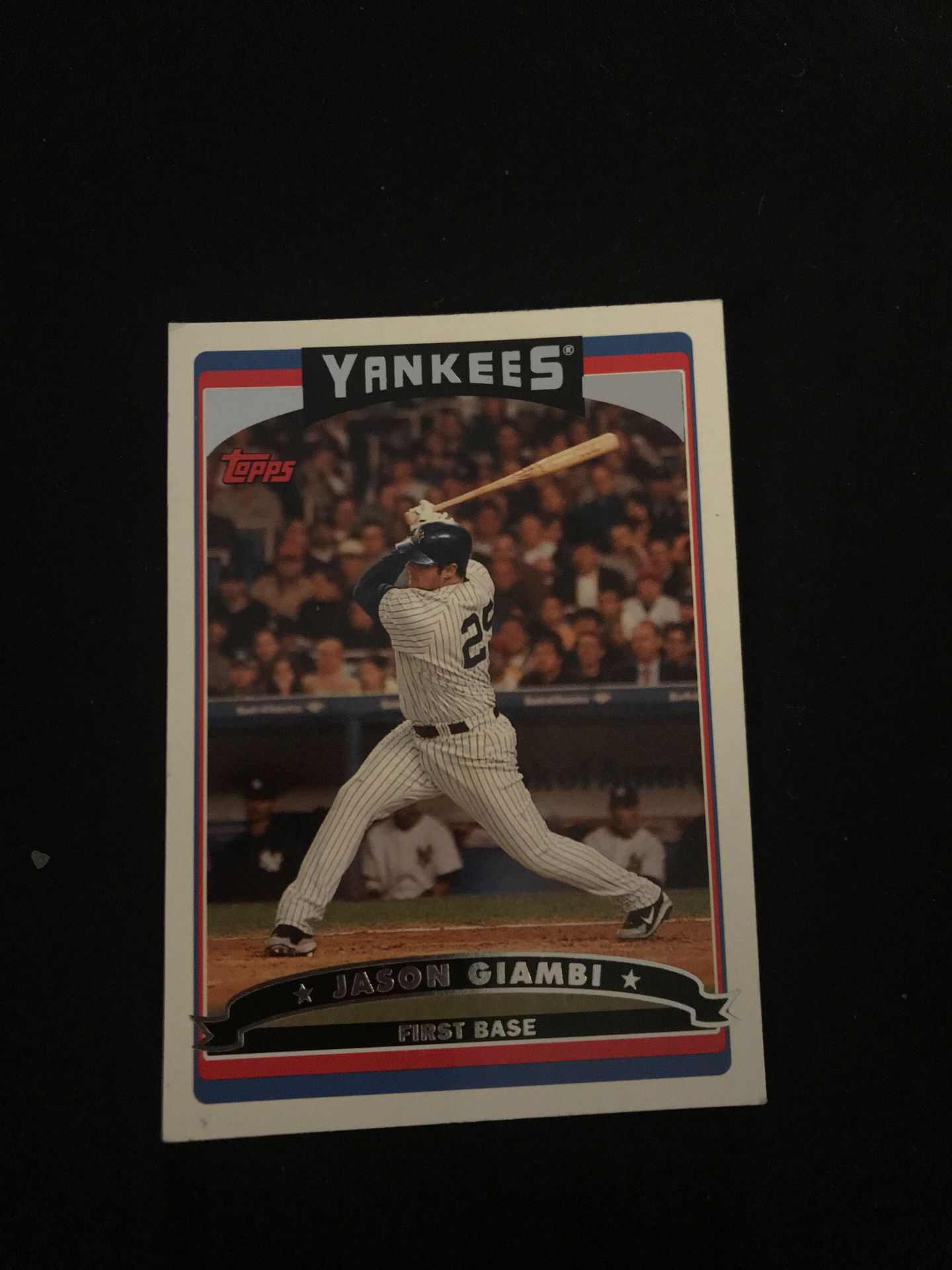 Jason Giambi baseball card 2005