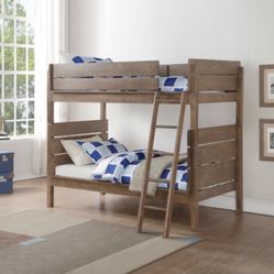 Twin/Twin Bunk Bed MATTRESS IS NOT INCLUDED 