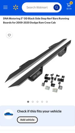 DNA Motoring Black Side Step Nerf Bars Running Boards