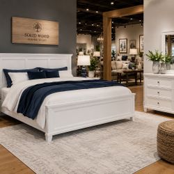 Solid Wood Bedroom Set – Full or Queen $1,299