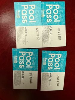 6/22 Harrahs 4 lazy river or Dive pool passes