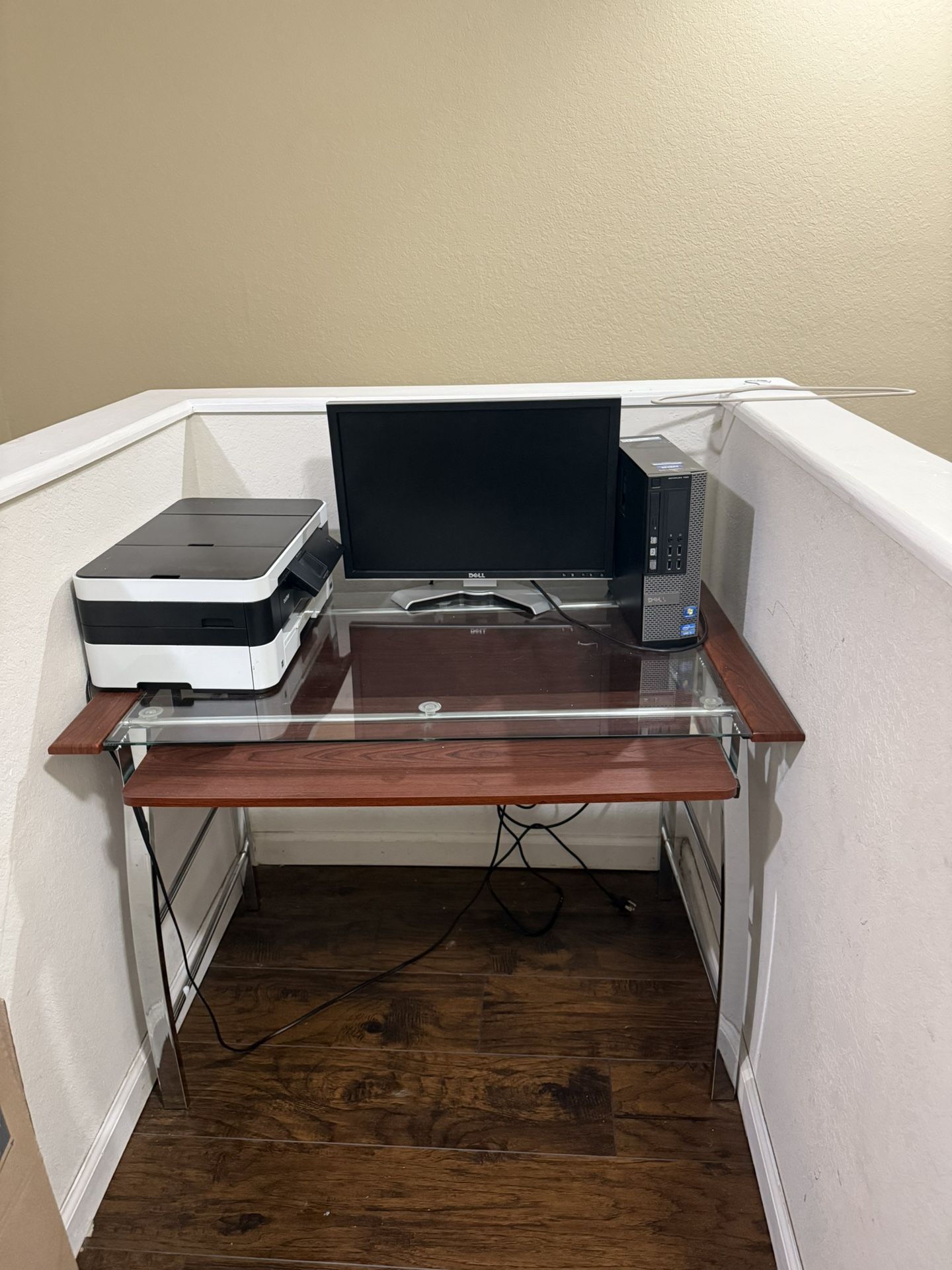 Computer Desk With Printer - $0