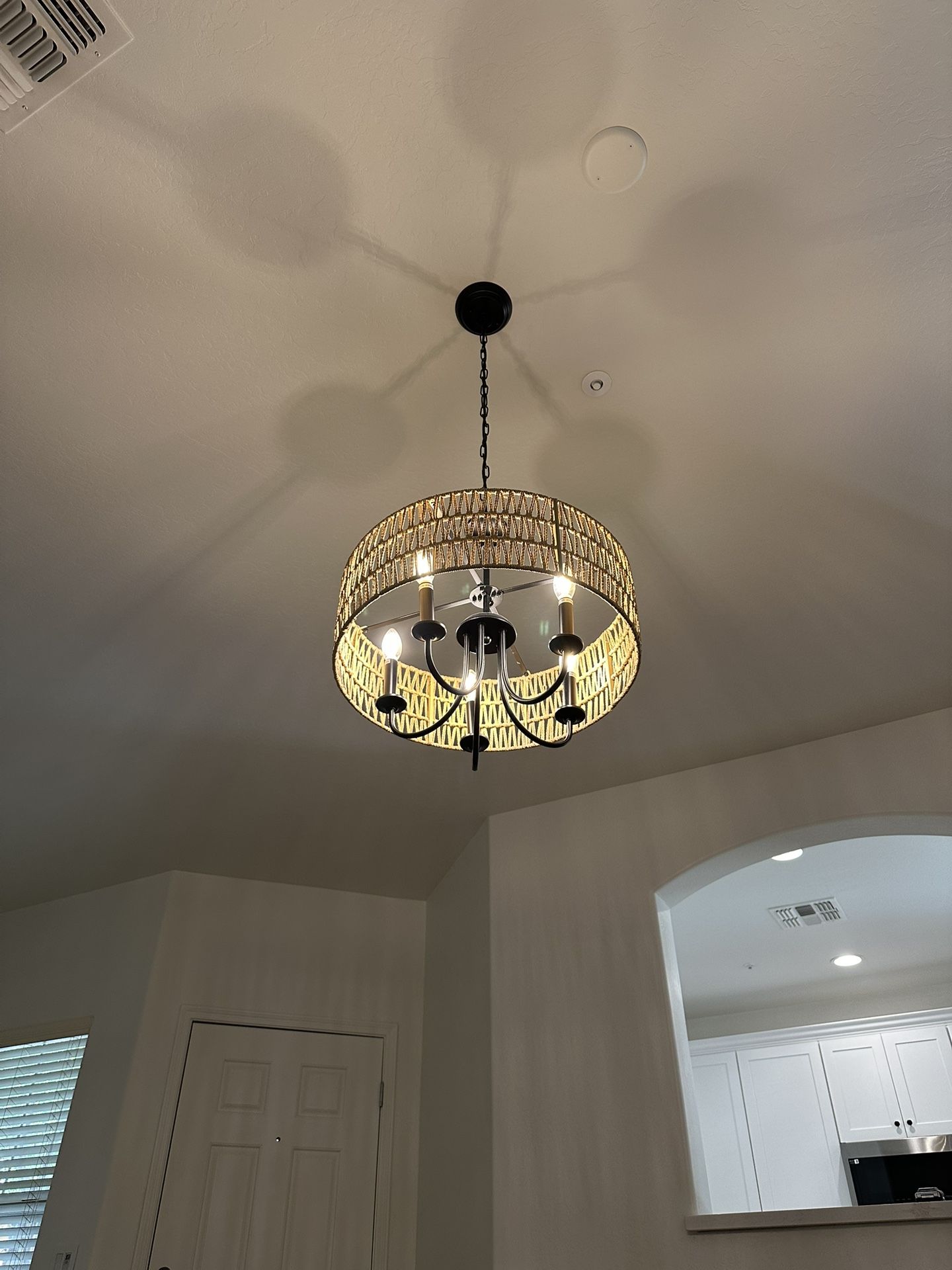 Rattan Chandelier