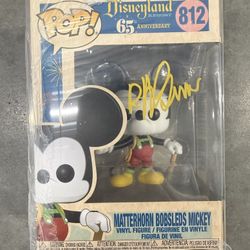 Bob Gurr signed Matterhorn Mickey Mouse 65th Anniversary Funko Pop