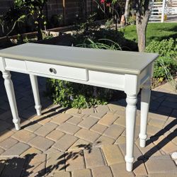 Entry Way  Or Console  Wooden Table Reconditioned 