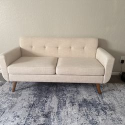 Beige Loveseat Sofa