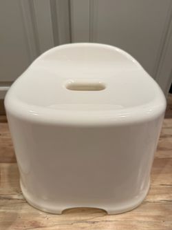 White Step Stools - Tall, Carry Handle, 2 Available