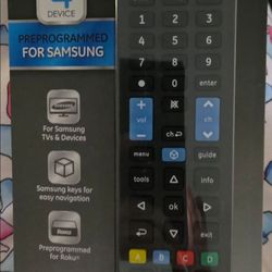 GE 4 Device Universal TV Remote Control, Samsung Direct Replacement, Black, 44235