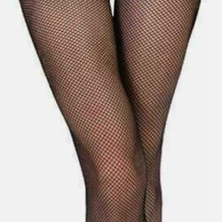 New Fishnet Black Pantyhose Fits Upto 170 Lbs