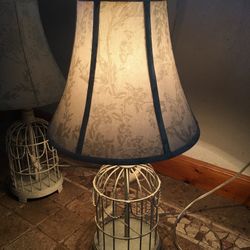 Pair Of Cottagecore French Country Shabby Chic Lamps 