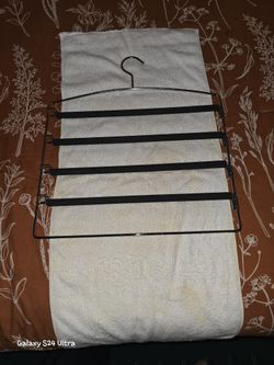 Multiple Pants Hangers.