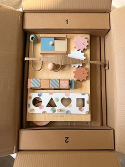 Tiny Land Wooden Baby Walker Morandi Color Montessori Activity Push Walker