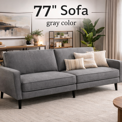 77"  Sofa couch  gray