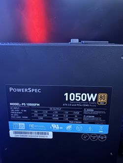 Power spec 1050W 80+ Gold 150$