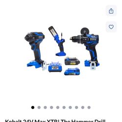 Kobalt 24V Max XTR! The Hammer Drill Driver and Impact Driver And LED Light