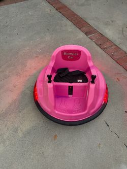 Pink Bumper Car must pick up today or tomorrow