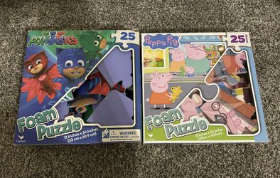 Toddler Pj Masks And Peppa Pig Foam Puzzles