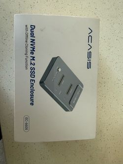 Acasis Dual NVMe M.2 SSD Enclosure EC-6605