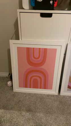2 rainbow tjmaxx frames for little girl room