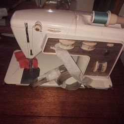 Singer sewing machine and desk