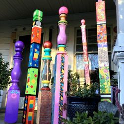 Hand Painted /Garden/Home  Decorations/POSTS