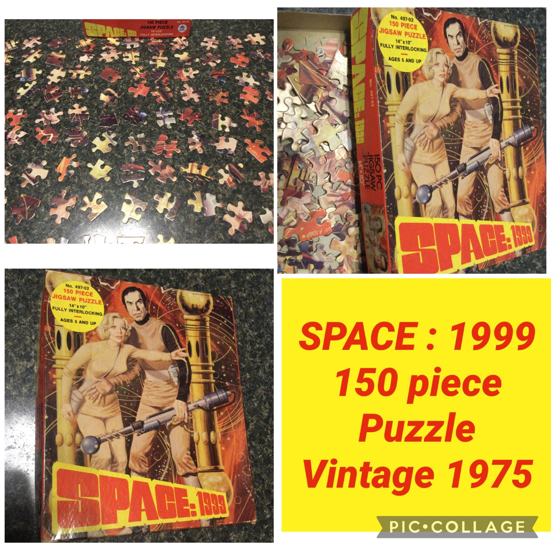 Space 1999 Puzzle (150 Pcs) Vtg 1975 Collectible