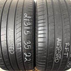 2 Tires 315 35 22 Pirelli P Zero Pz4 Run Flat High Tread No Repairs High Tread