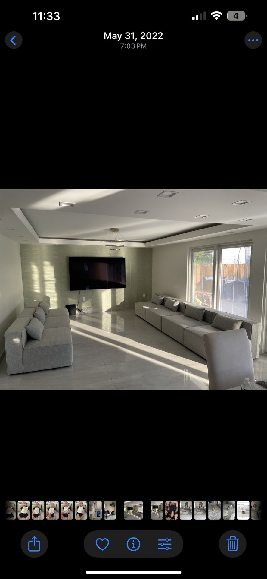 Luxury 8-Piece Modular Sectional Sofa – Like New, Reconfigurable.